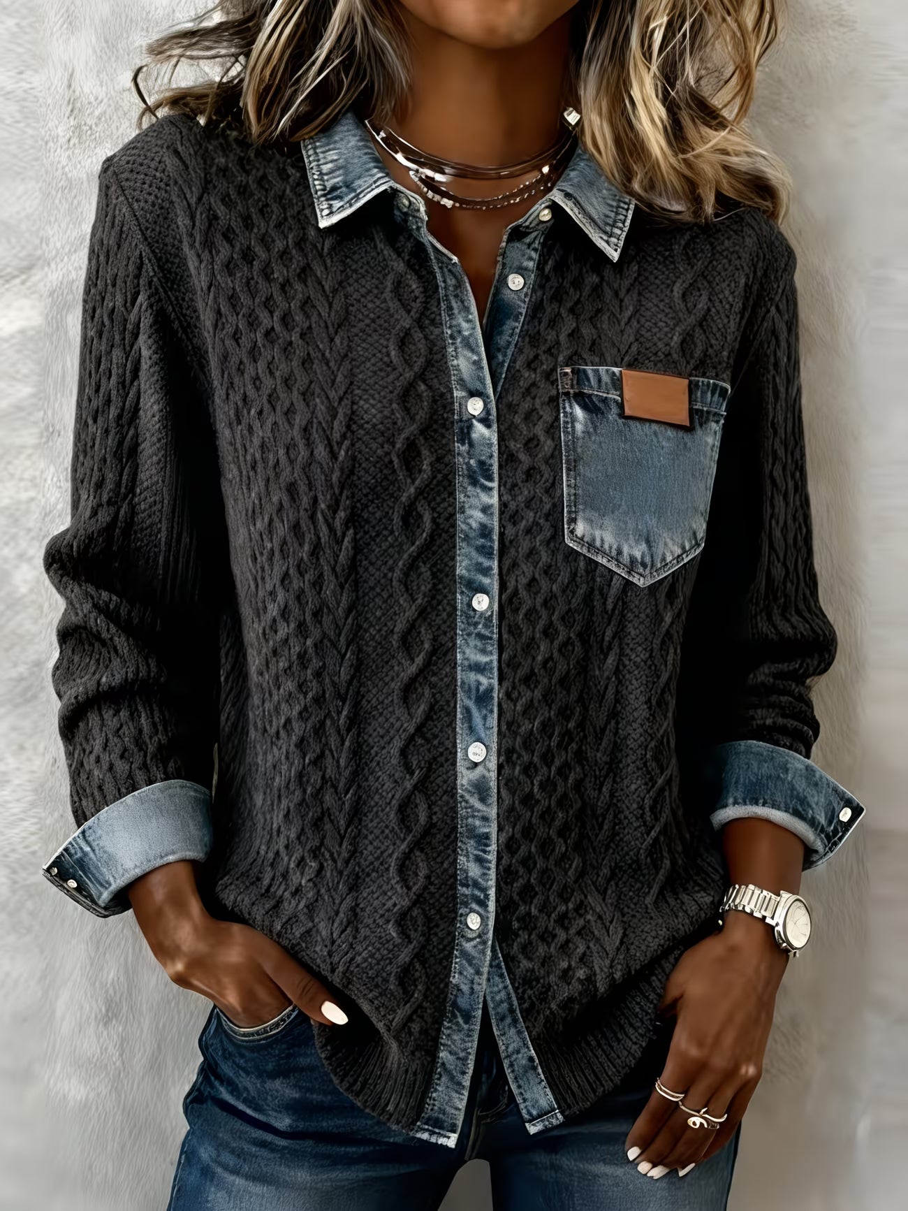 Camisa Verona Knit | Llevá estilo relajado con textura premium