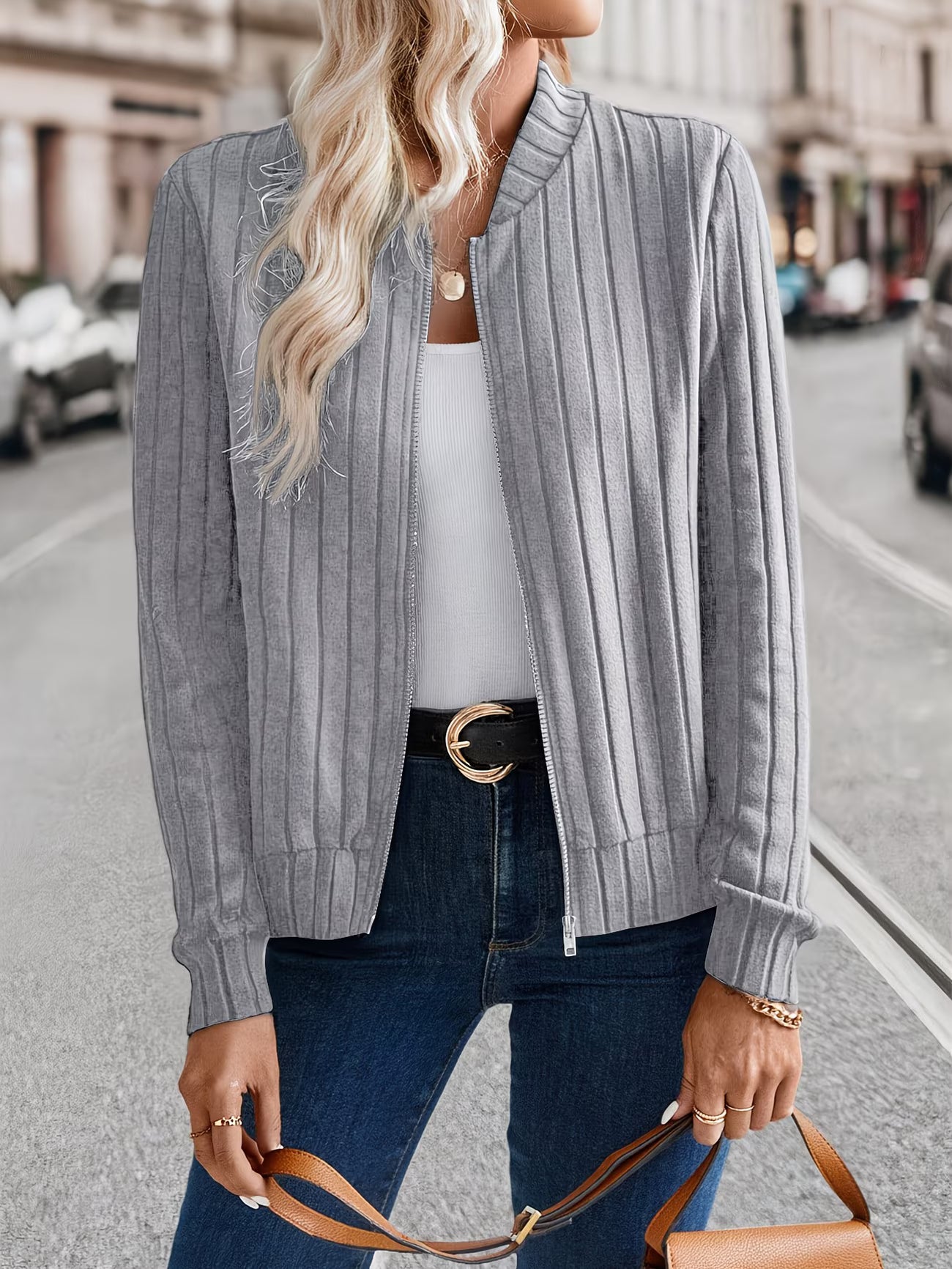 Chaqueta Emma | Sofisticación en Textura Acanalada